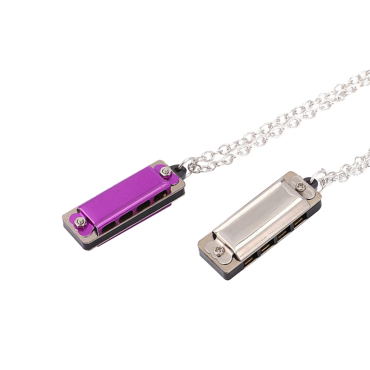 

2Pcs Harmonica Instrument for Children Beginners 4 Holes 8 Tone Well-Made Quality Perfect Timbre Educational Gift Idea Green