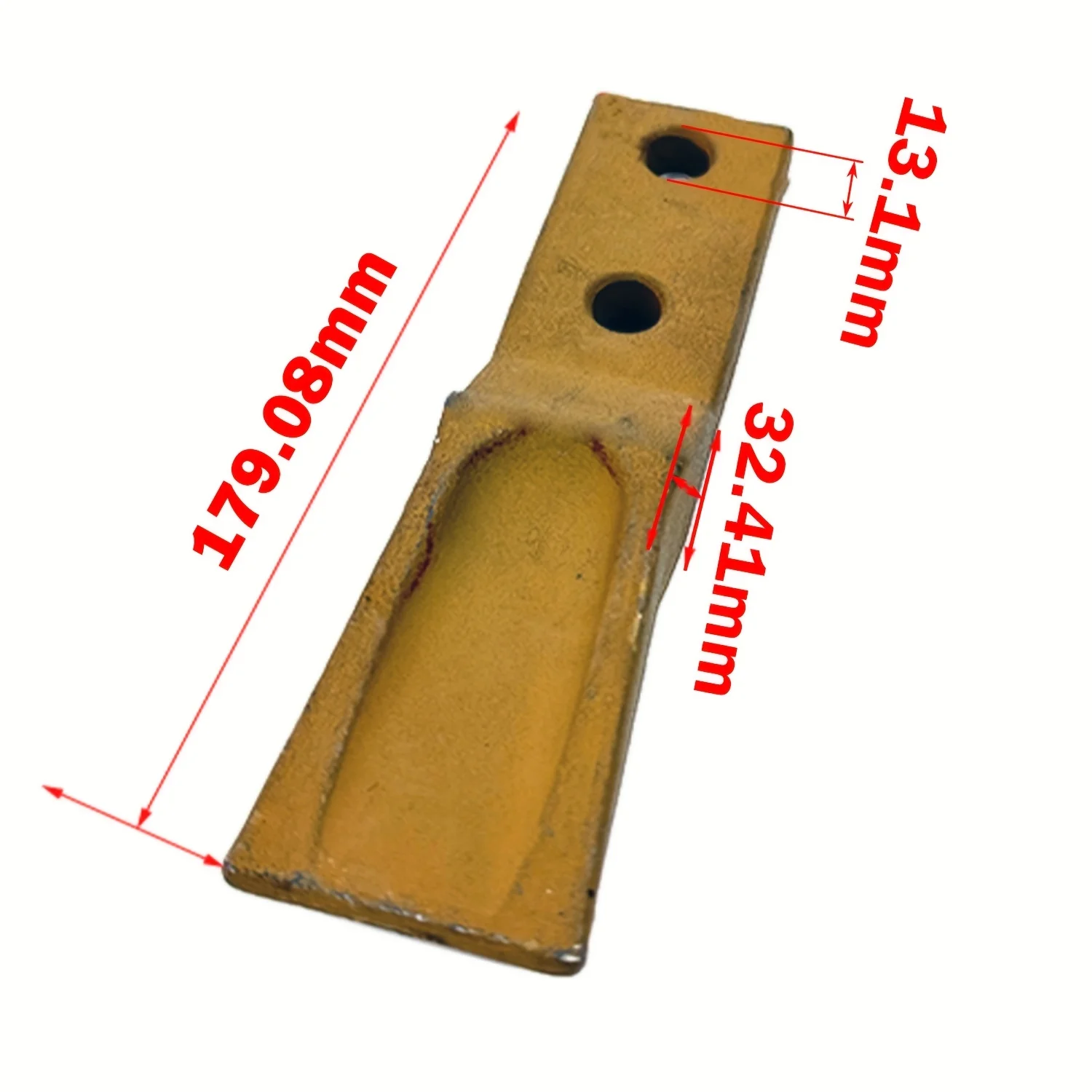 2-piece bucket tooth assembly with bolts and nuts for excavators under 3 tons