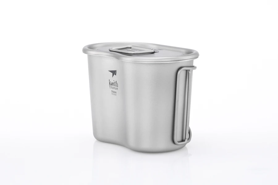 Lixada Bouteille d'Eau en Titane Ensemble de Tasses de