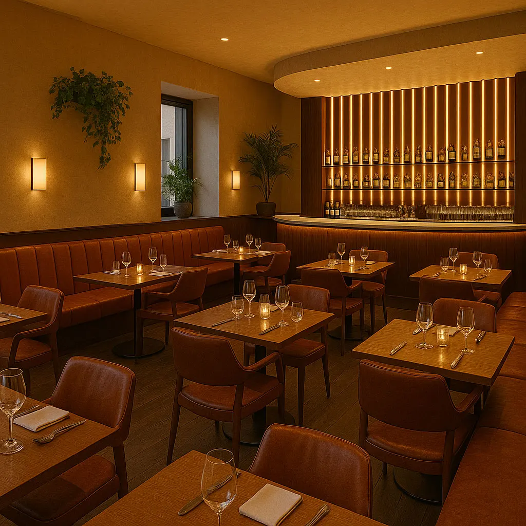Custom high-end restaurant restaurant set 4-star retro restaurant furniture chair table pavilion