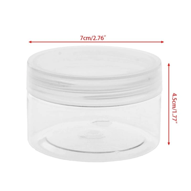 Y4QA 3,4 oz Bouteille rangement transparent pour w / Couver
