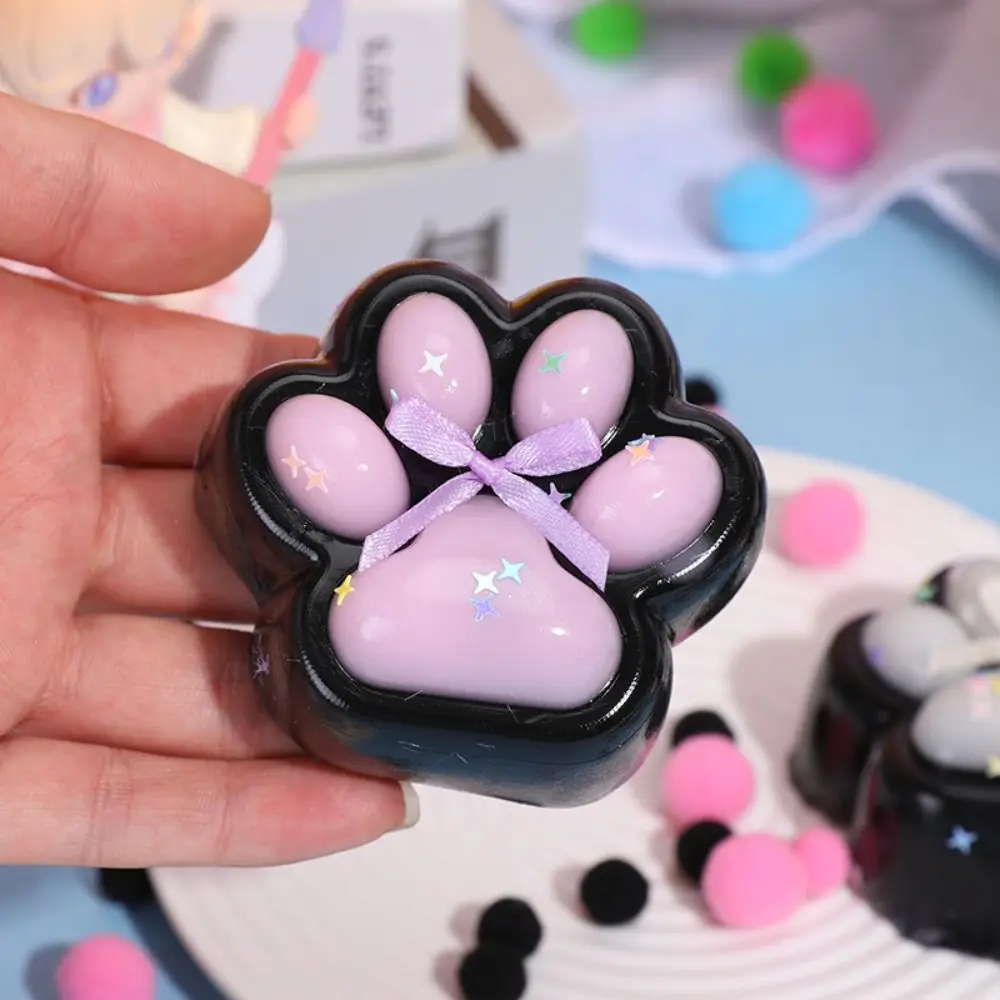 New Cute Squeeze Cat Paw Toys Sticky Relief Relax Toys Pinching Cat Paw Funny Gift Soft Squeeze Toy