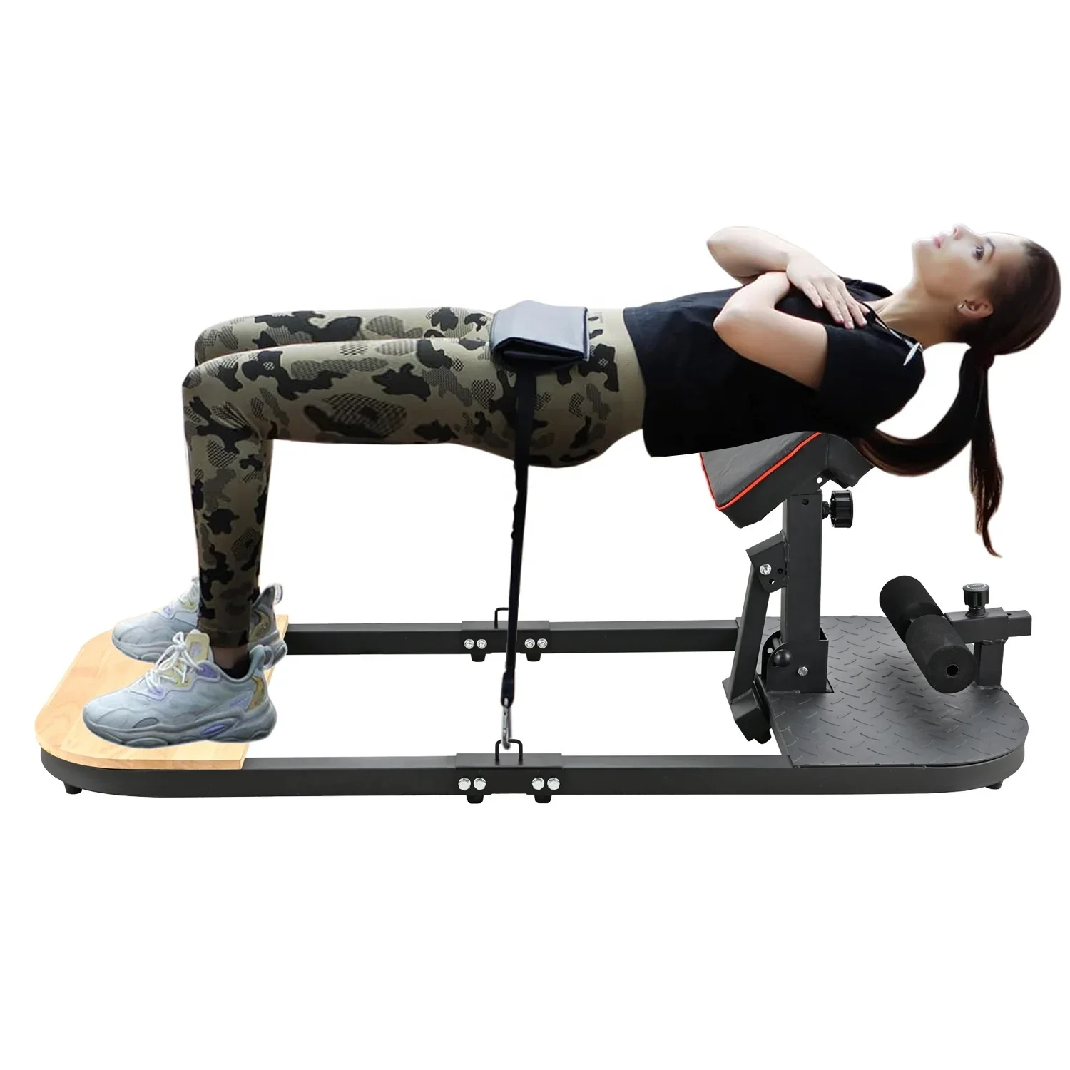 Customs Home Gym Fitness Equipment 3-in-1 Sit Up Deep Squat Machine Buttock Lifting Exercise  up Trainer  Thruster