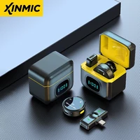 Micrófono de solapa Lavalier inalámbrico J6, transmisión en vivo, entrevistas, Mini reducción de ruido portátil, grabación de Audio y vídeo, teléfono en vivo