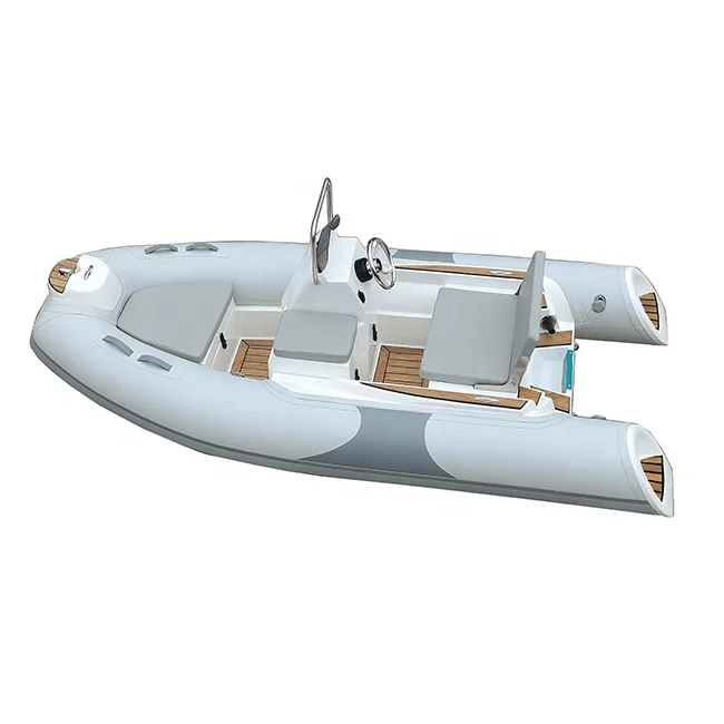 340 Fiberglass Rigid Inflatable RIB Vessel  Air Tube Luxury Yacht Dinghy Fit Outboard Engine For Marine Water Recreation