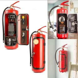 Wine Box Fire-Extinguisher Shape Mini Bar Wine Cabinet Crafts Ornaments Decoration Champagne Liquor Storage Box Fireman's Gift
