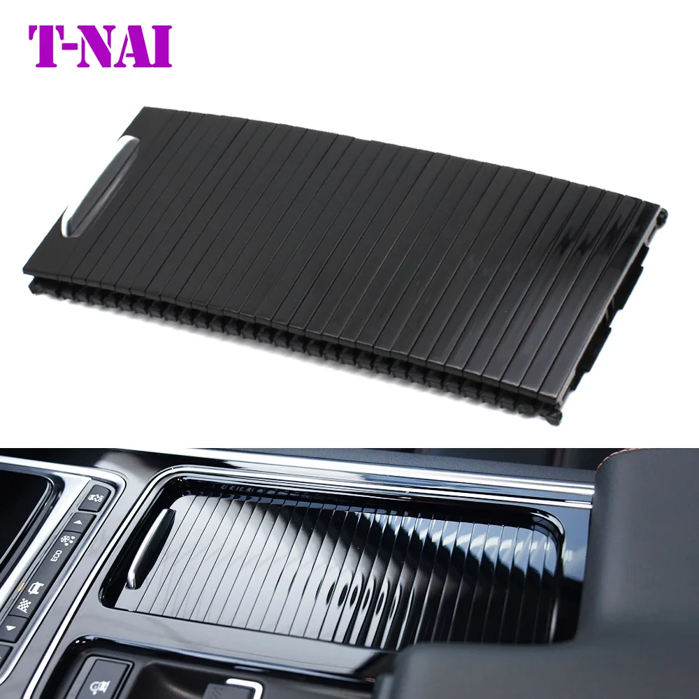 

LHD RHD Car Center Console Water Cup Drink Holder Roller Shutter Blind Cover Plate For Jaguar XE XEL XF XFL F-PACE 2016-2020