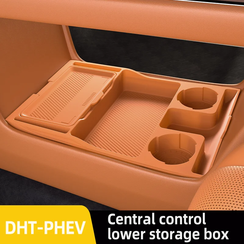 

Для GWM WEY 07 DHT-PHEV 2025 2026, ящик для хранения, центральный подлокотник, скрытый ящик, держатель для чашки, органайзер, аксессуары для интерьера