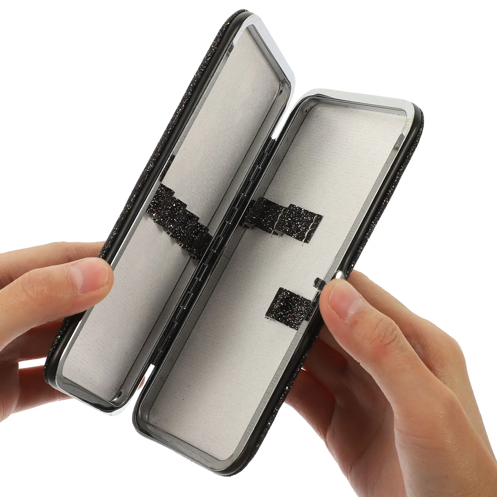 

Eyelash Tweezers Box Thin Portable Magnetic Storage Case Makeup Tool Organizer Lightweight Holder Tweezer Case