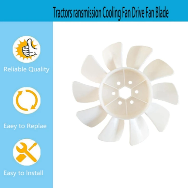 ร้อน! ม 110320   เปลี่ยนพัดลมระบายความร้อนสําหรับ John Dere GT242 GT262 Drive Fan Blade