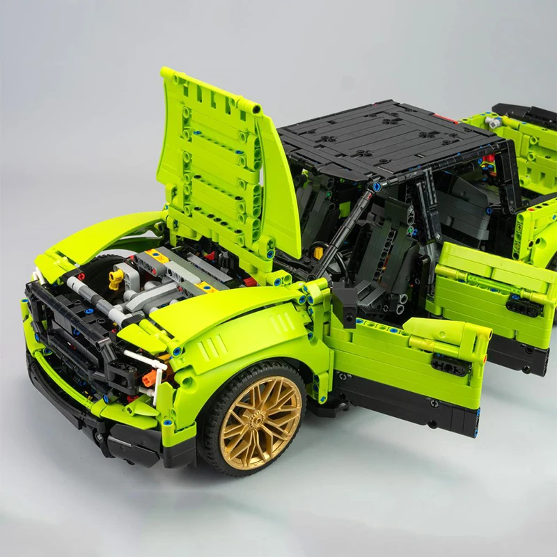 Schreibtisch-Dekoration, MOC 78624, technisches Pickup-Truck-Set, gefertigte Modellblöcke, Super-Fahrzeug-Steine, Montagespielzeug, Weihnachtsgeschenke für Kinder