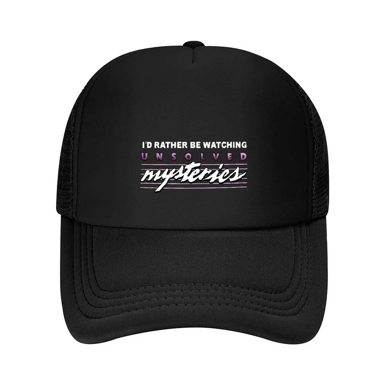 

I’d Rather Be Watching Unsolved Mysteries Baseball Cap luxury woman cap |-F-| Sunscreen Golf Hat Women's Hats Men's