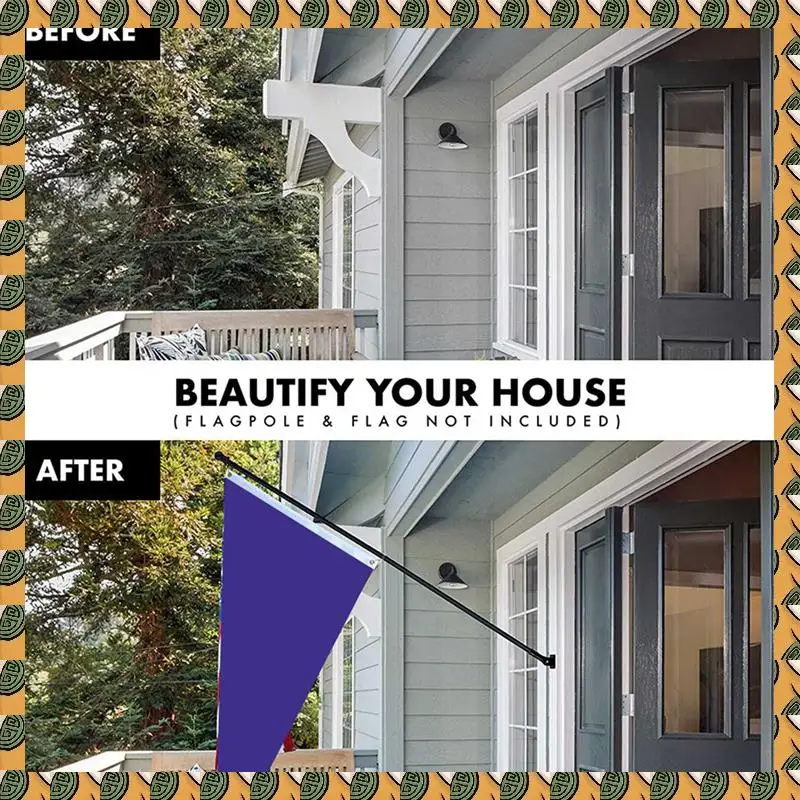 

A77I 4X Flag Pole Holder Mounting Bracket Adjustable Flagpole Rod Hitch Bracket Multi-Position Flag Pole Mounting Bracket