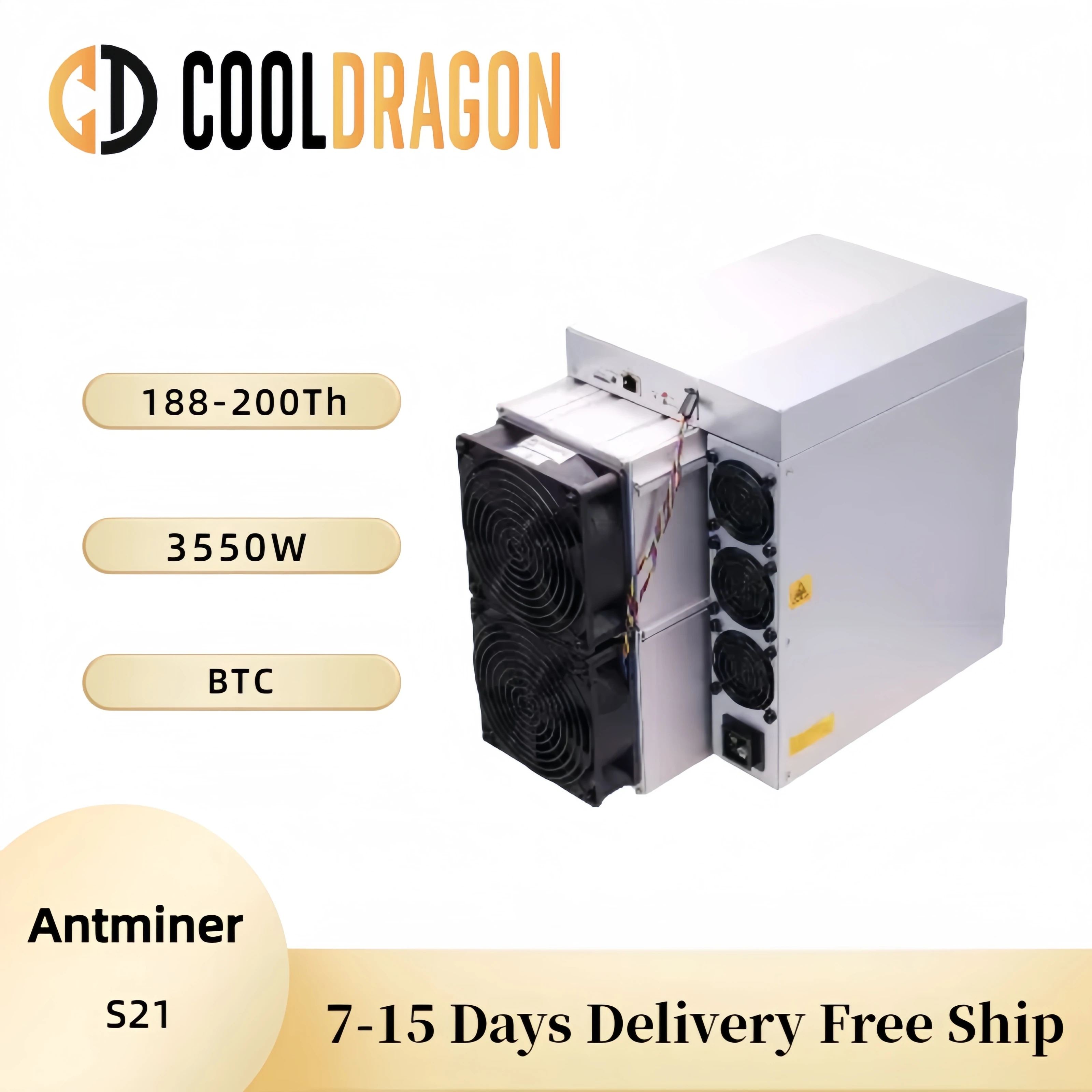 Antminer S21 188T 195T 200T SHA-256 BTC Miner