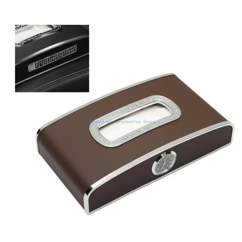 

U75E PU Napkin Paper Holder Car Storage Organiser Napkin for Case Holder