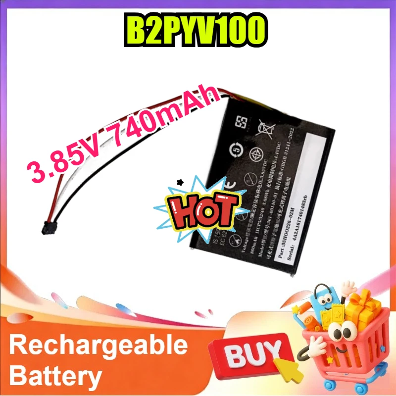 

B2PYV100 Replacement Battery 3.85V 740mAh 3 Wire Plug Rechargeable Battery for HTC Vive Tracker