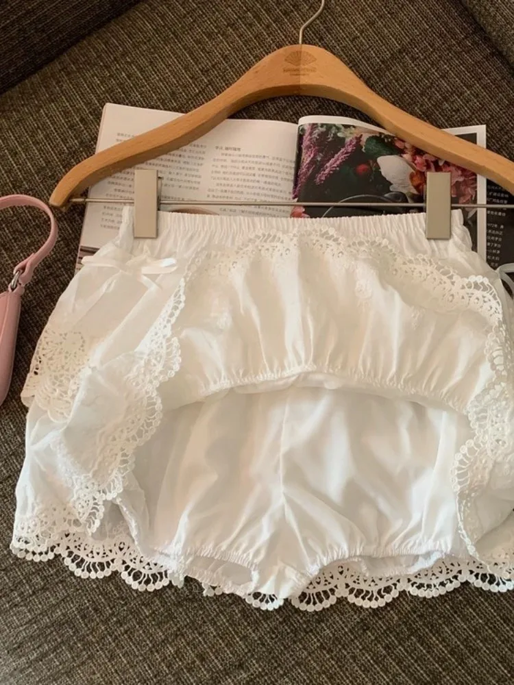 Sweet And Spicy Lace White Me f Skirt Women's Early Autumn High Waist Slim A-Line Skirt Korean Sle Commute Faion