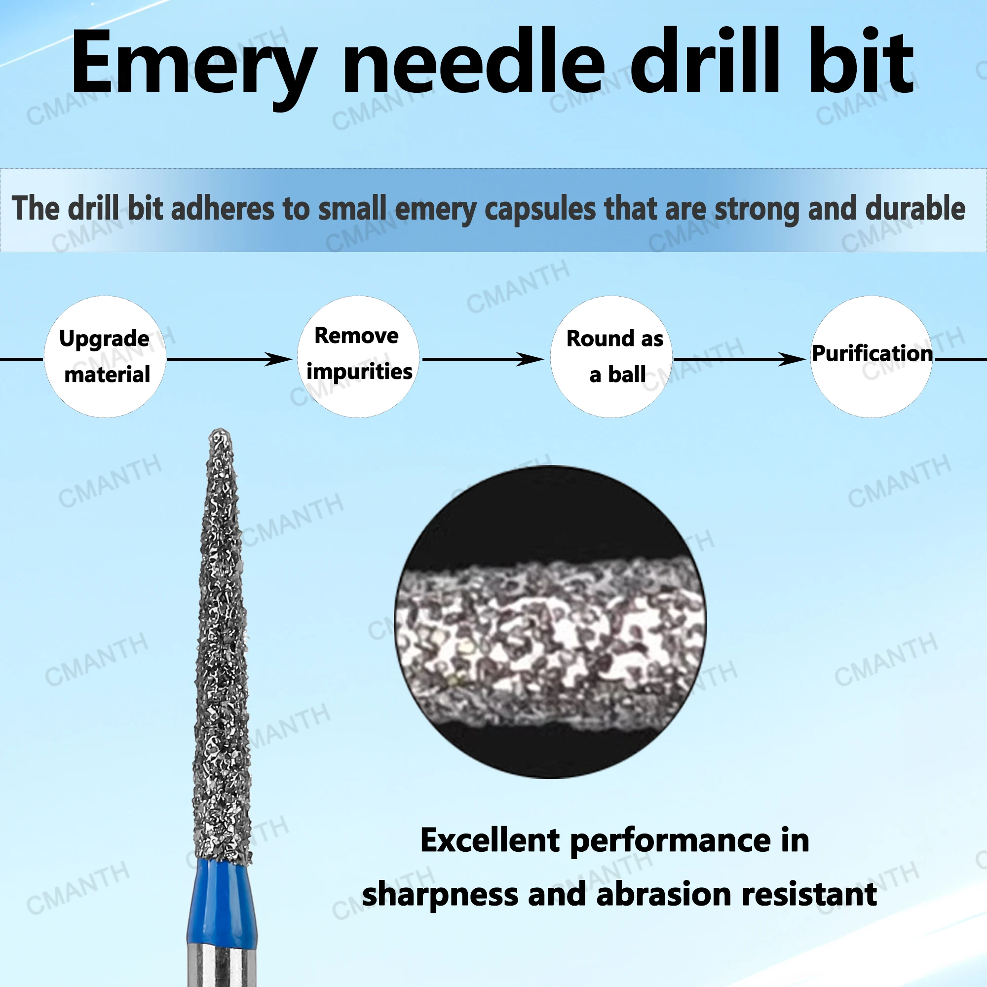 

10Pcs/Pack Dental Diamond Burs Drill Grit Coarse Dentistry Burs TF Taper Flat End for High Speed Handpiece FG Diameter 1.6mm