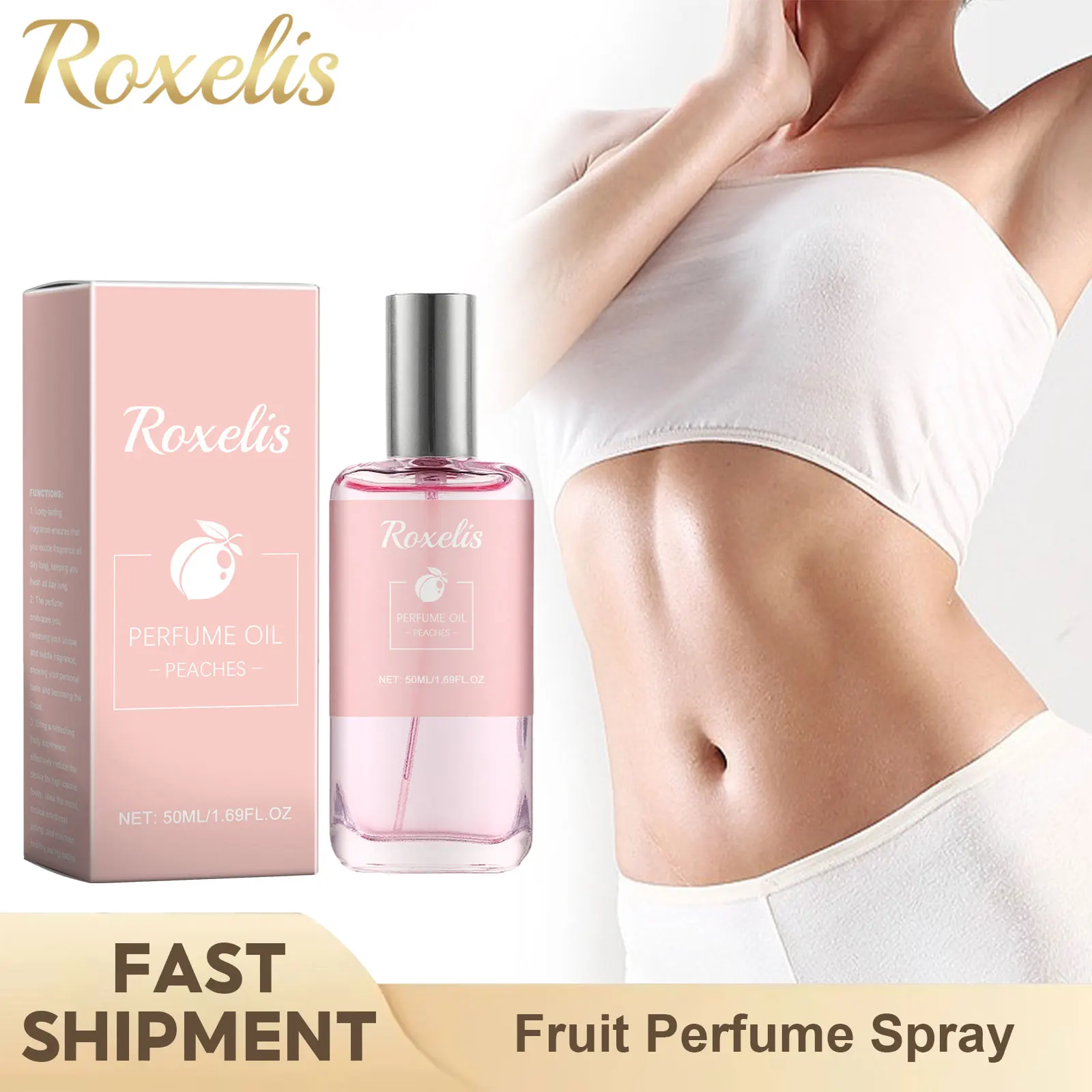 Peach Fragrant Perfume Lasting Sweet Aroma Light Fragrance Enhanced Pheromone Elegant Stimulates Flirtation Perfume Social Date