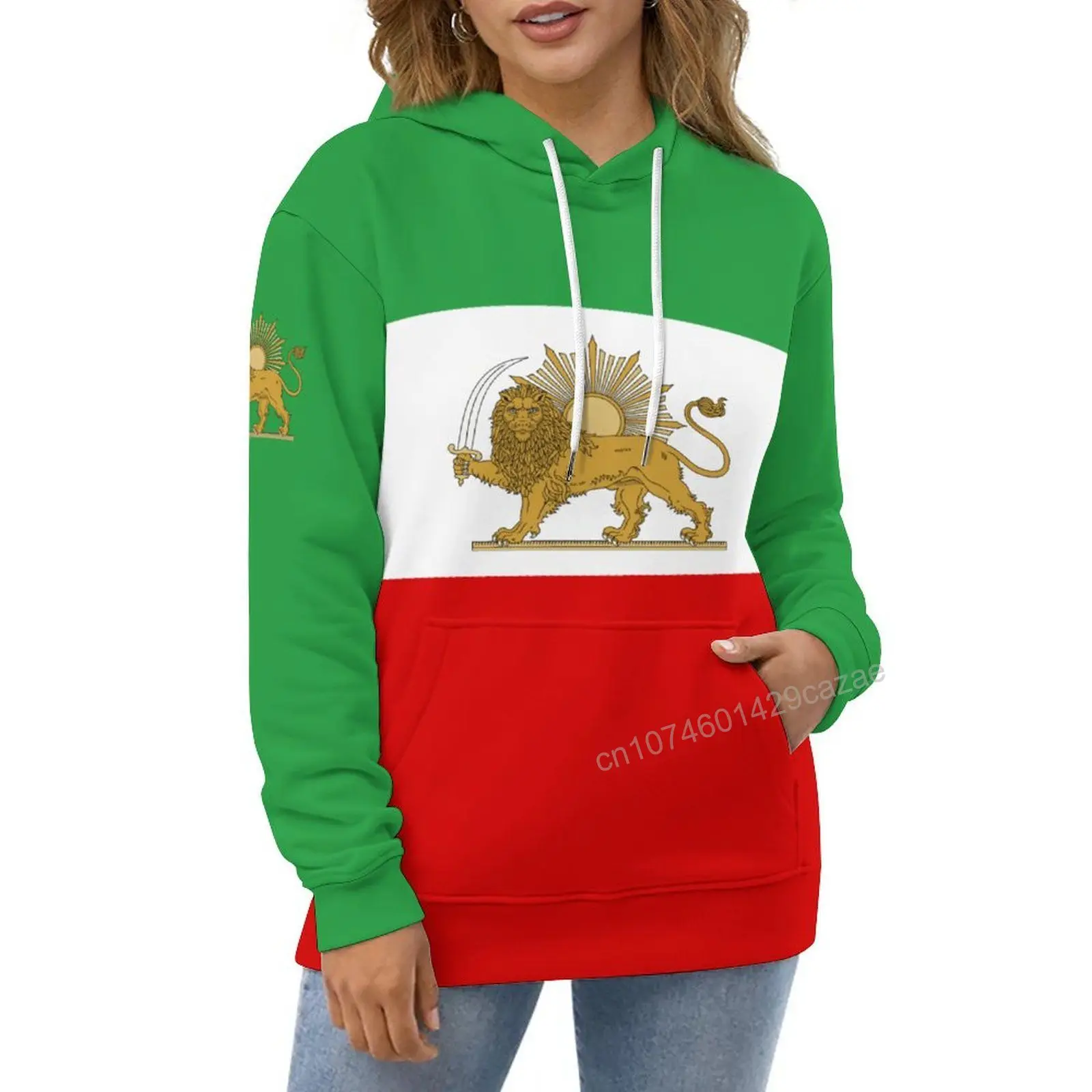 Iran Lions Sun Country Flag 3D Hoodie Polyester Cool Men Women Harajuku Sweatshirt Unisex Casual Pullover Hoodies