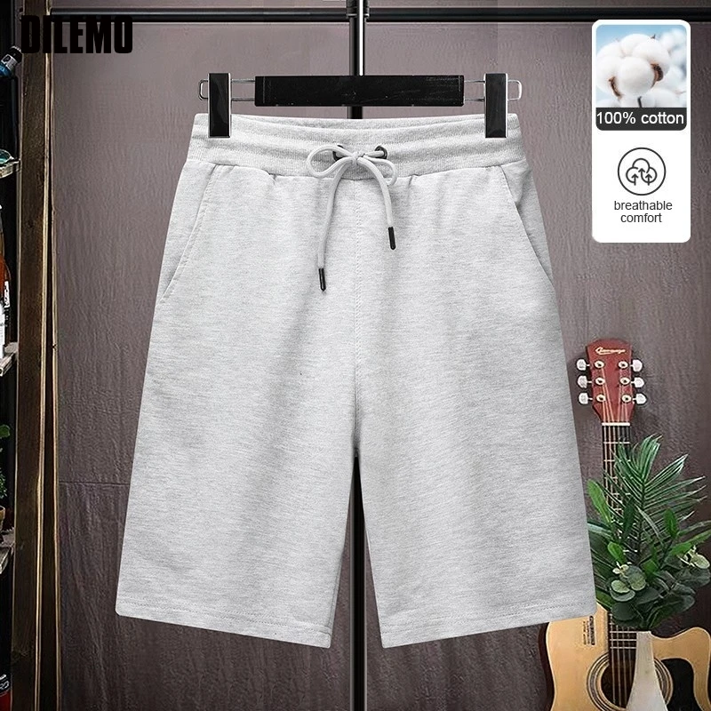 

Одежда высшего качества из 100% хлопка, летние брендовые уличные новые корейские повседневные шорты, модные мужские узкие брюки на шнурке, спортивная мужская одежда