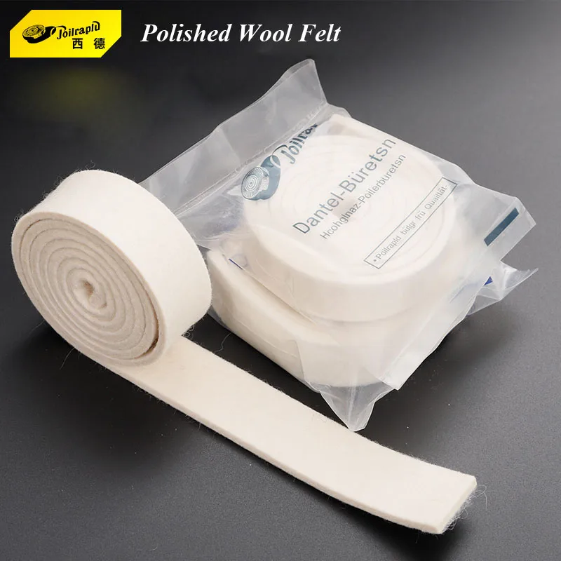 

Polirapiu Wool Felt Roll 25x3x1000/1500mm Soft Wool Felt Stick for Ultrasonic Polishing Machine Mold Mirror Polished Wool Sheet