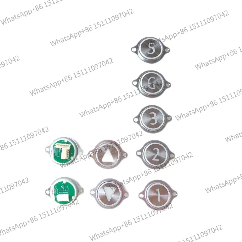 Elevator Round Push Button KM863233H03 863233 H03 White Light Without Braille 1~10 UP DOWN Lift Spare Parts