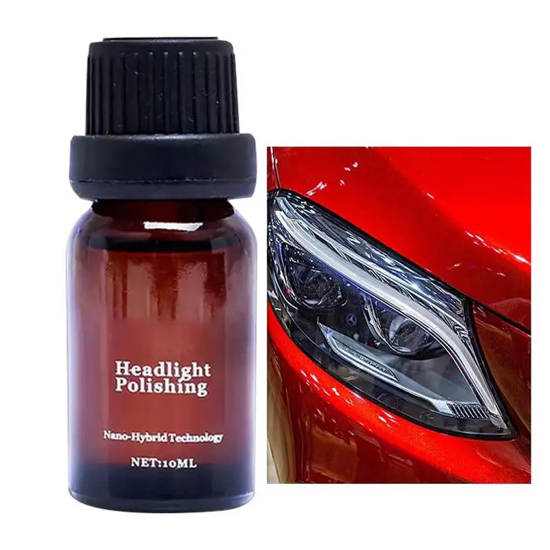 

Car Headlight Repair Fluid 0.33oz Headlight Repair Polish Headlamp Lens Restoration Coating Agent Yellowing Scratches Oxidation