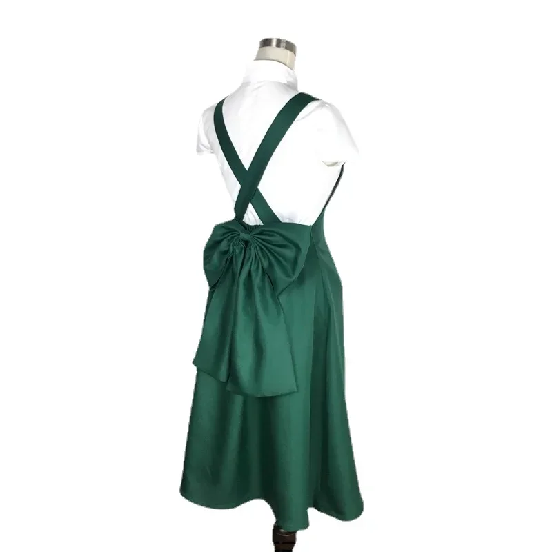 

ZA01 Аниме Узумаки Мать Узумаки Кушина Косплей Костюм для Хэллоуина Карнавал Рождество Необычное праздничное платье Фартук Костюм с бантом SZa0@