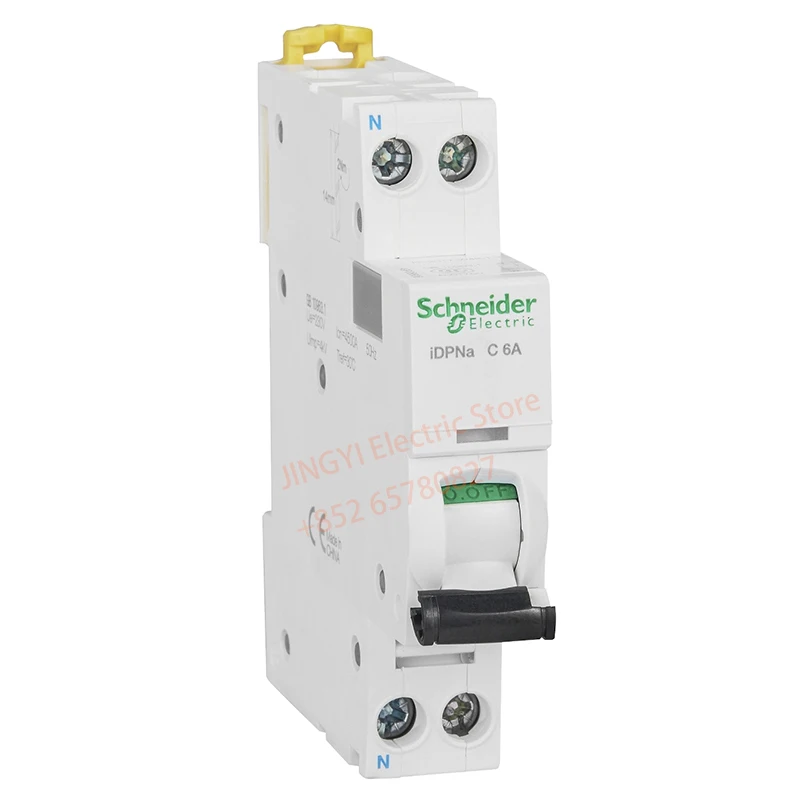 Schneider iDPNa Miniature circuit breaker 1P+N A9P08606 A9P08610 A9P08616 A9P08620 A9P08625 A9P08632 A9P08640 4.5kA 230VAC