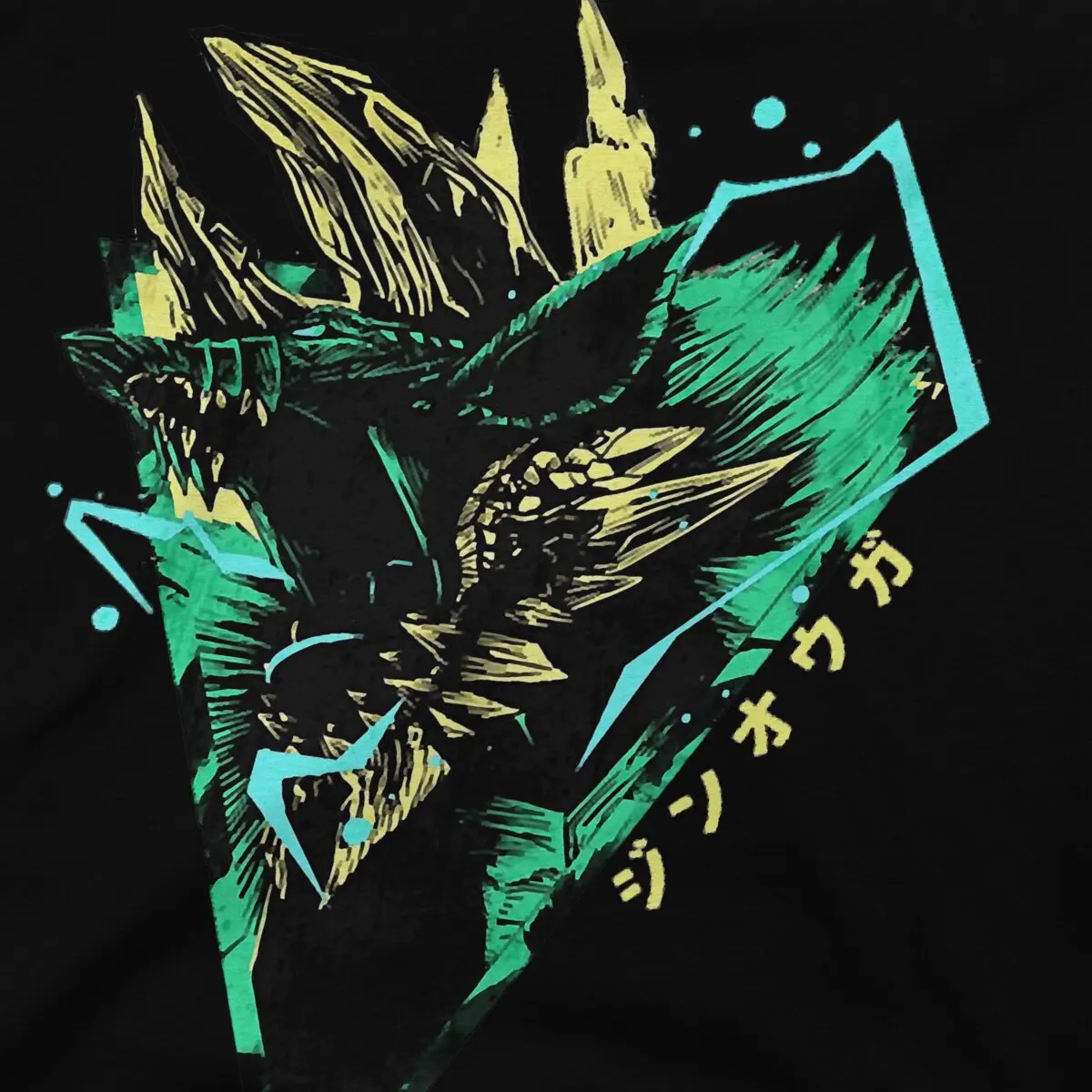 Zinogre T Shirt for Men Novelty T-Shirt Round Collar Monster Hunter World Tees Short Sleeve Clothes Summer