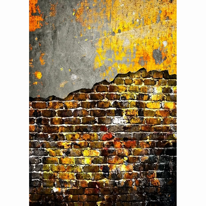 SHENGYONGBAO Art Fabric Custom Photography Backdrops Prop Brick Wall Graffiti Indoor Room Theme Photo Studio Background ZQQ-03