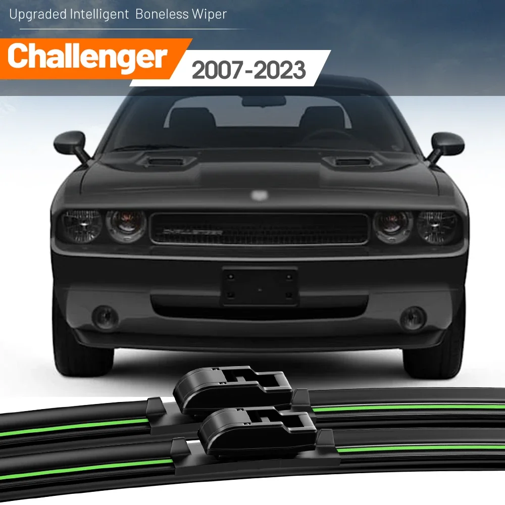 

2X For Dodge Challenger 2007-2023 Front Windshield Wiper Blades 2009 2010 2013 2015 2017 2018 2019 Windscreen Window Accessories