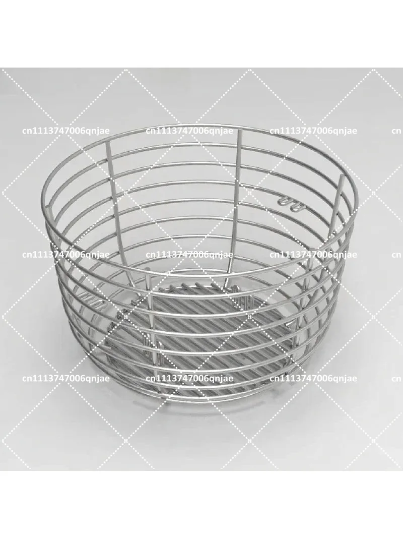 Heavy-Duty Steel Charcoal Basket for Ceramic Grill BBQ with Baffle Barbecue Cooking Holder