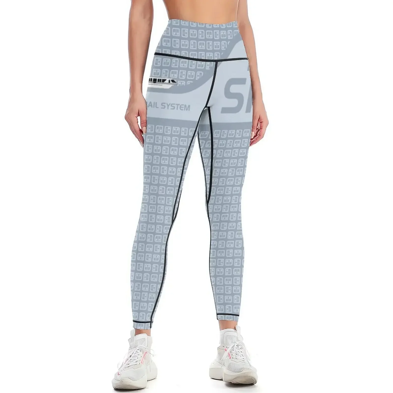 

Monorail Silver Leggings sportswear for gym Women's sportswear Women's high waist gym sportswear woman Womens Leggings