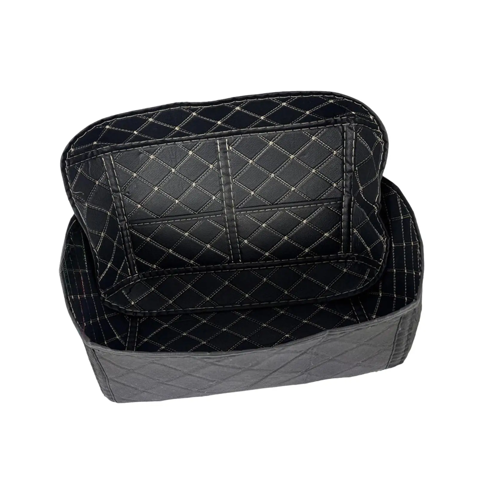 

Motorcycle Tail Box Mat PU Leather Container Lining for -45L Replace