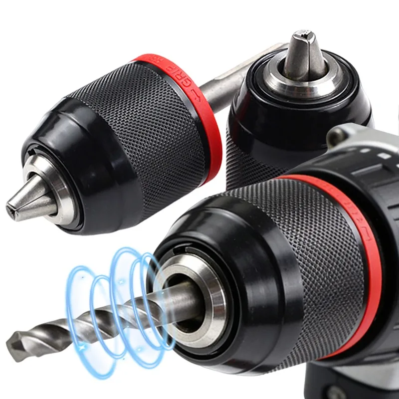 

Metal Heavy Duty Drill Chuck Hex Shank Impact Drill Adapter Quick Release Conversion Head For Electric Drill Bits Hardware Tools