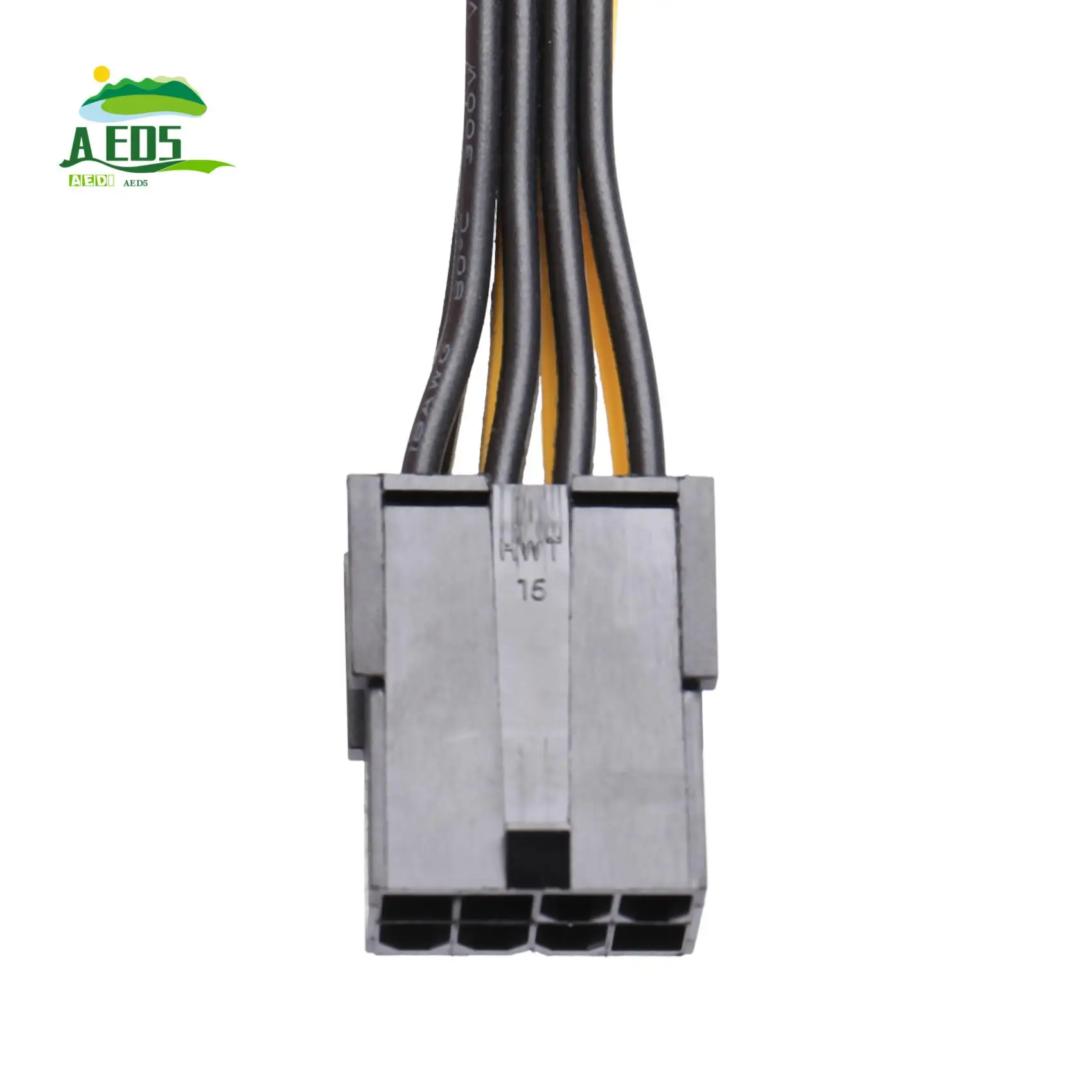 

AED5-8Pin Удлинительный кабель питания видеокарты Pcie 8-контактный разъем «мама» на 8-контактный штекерный локоть 90-градусный кабель Кабель питания видеокарты