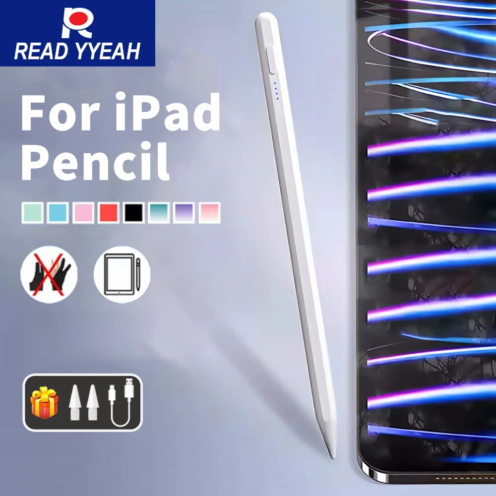 

New Touch Pen For Apple Pencil For iPad 2018-2025 Stylus Pen With Palm Rejection For iPad 8/9/10th Pro 11 12.9 Air 4/5 Mini 5 6