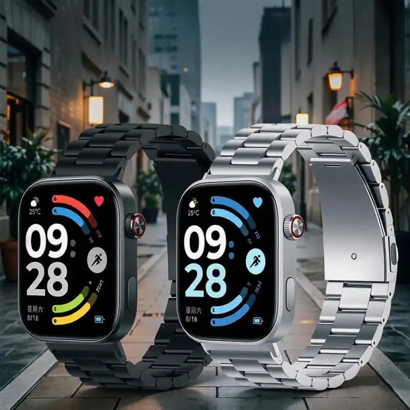 Metallarmband für Redmi Watch 6 Active/6 Lite/6 5 4 Edelstahl-Armband Correa für Xiaomi Mi Band 8 9 10 Pro Armbänder – Detail 2