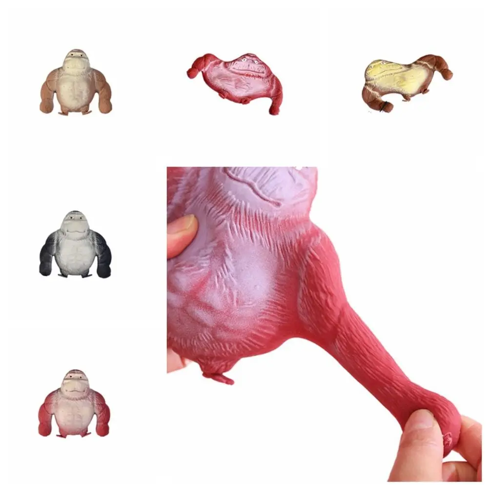 

Monkey Toy Orangutan Stretch Squeezing Monkey Toys Slow Rebound Soft Rubber Squeeze Vent Gorilla Doll Elastic 9cm Adults