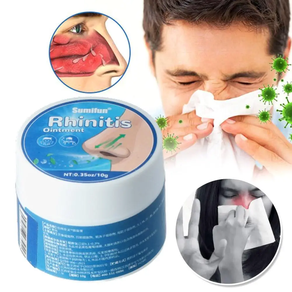 Rinite Creme De Congestão Nasal, Alergia Apaziguador, Alívio Do Nariz Enchido Frio, Sinusite Pomada Médica