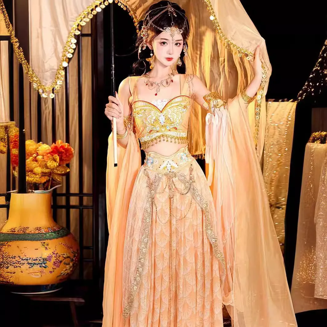 

NT134 New Dunhuang Exoticism Hanfu Tianzhu Princess Western Goddess Han Element Ancient Dress Summer