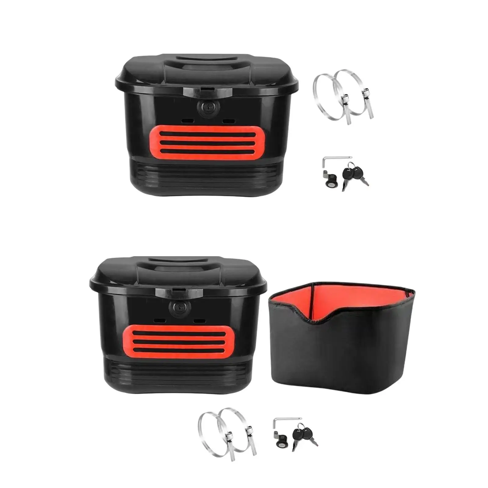 Bike Basket Front Rear Dustproof Detachable Bicycles Cargo Rack for Grocery Riding Carrying Adults Bikes Electric Scooter