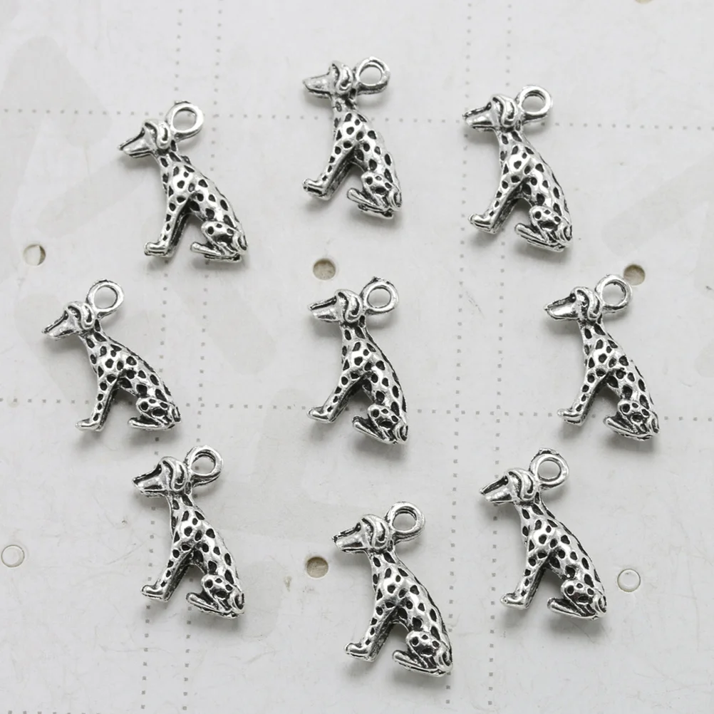 

20Pcs Alloy Pendant Charms Spotted Dog DIY Jewelry Making Accessories for Necklace Bracelet Crafts Alloy Pendant Charm