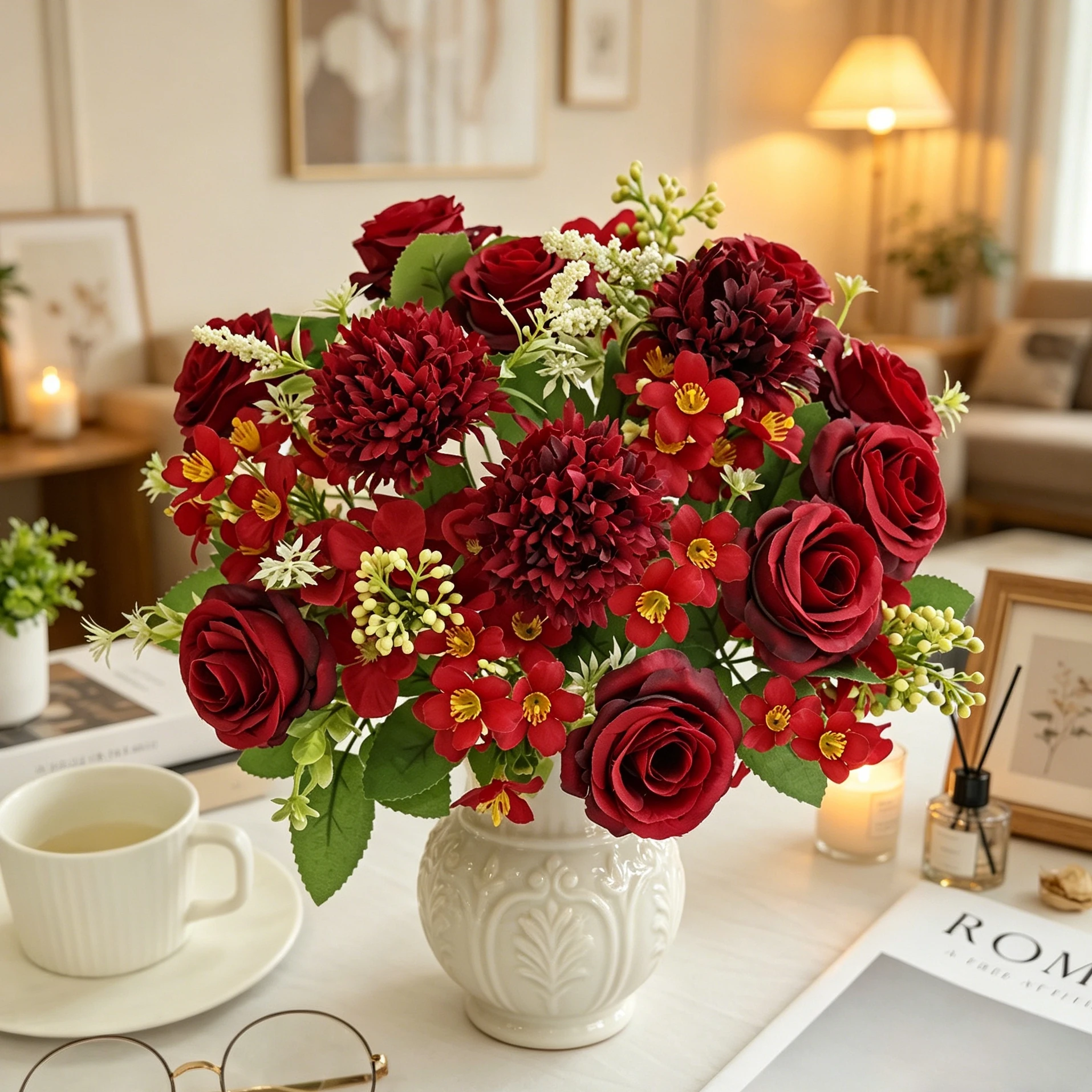Flores Artificiales de Seda, Hortensias y Rosas, Decoración para el Hogar, Mesa, Jarrón, Guirnalda para Festivales, Ramo de Novia para Bodas, Regalos y Accesorios