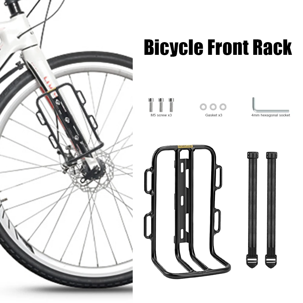 

Bicycle luggage rack, bicycle front cargo rack, MTB road bicycle front fork bag rack, bicycle accessories