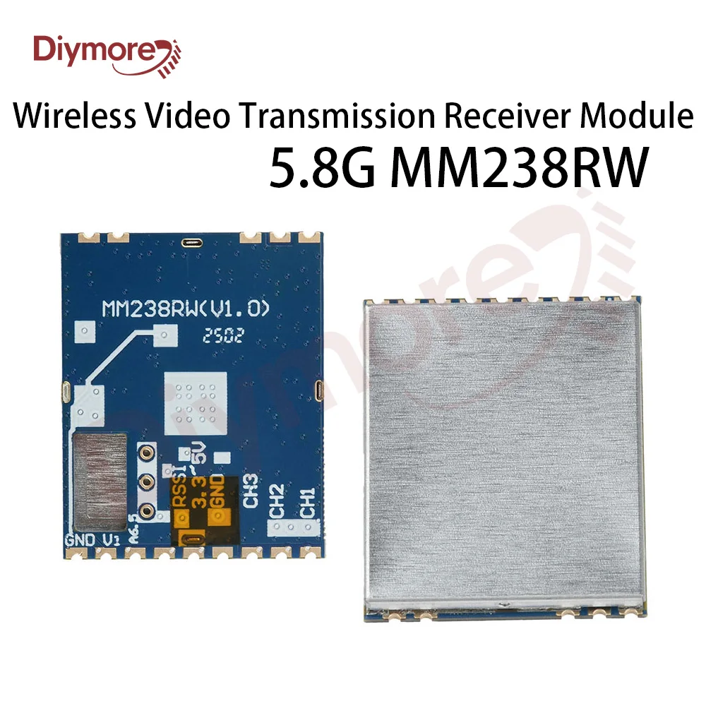 

DC 3,3-5 В 5,8G MM238RW Модуль приемника беспроводной передачи видео Модуль приемника передачи изображения FPV