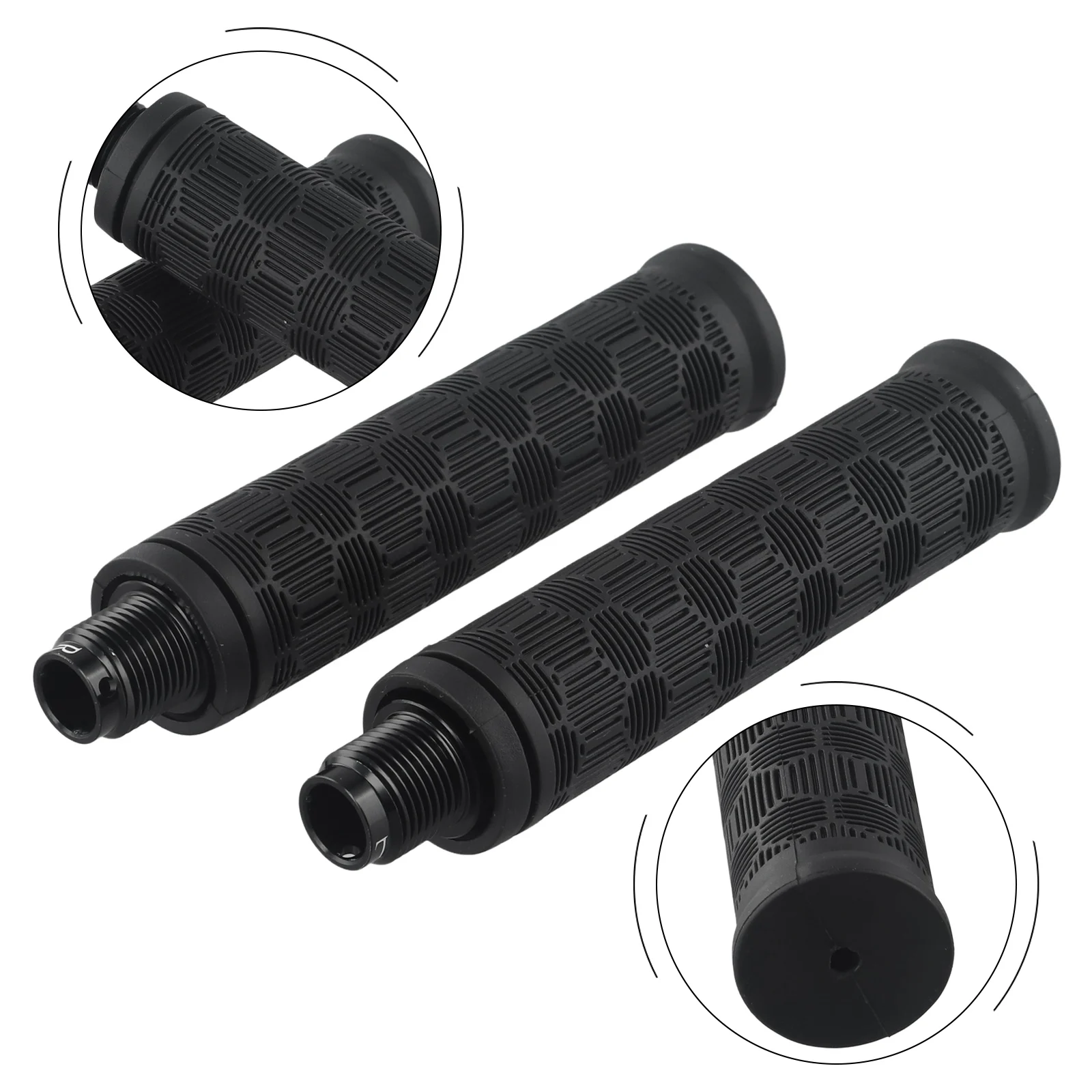 High Quality Nice Portable Practical Handlebar Grip Parts Black 143*33mm 263g/pair Accessories Hot Sale Rubber