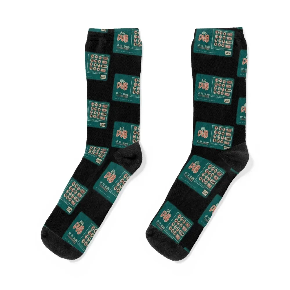 Scratch Off Lottery Ticket BIG WIN (fake) Socks Wholesale luxury custom sports Mens Socks Women's